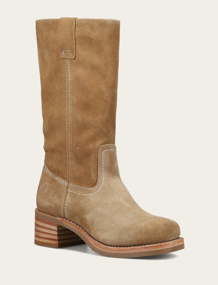 Tan Buck Boots Frye Women's Tan Buck Campus 12R Boots