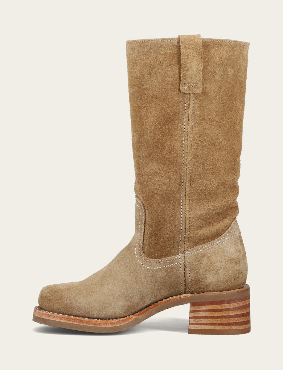 Tan Buck Boots Frye Women's Tan Buck Campus 12R Boots