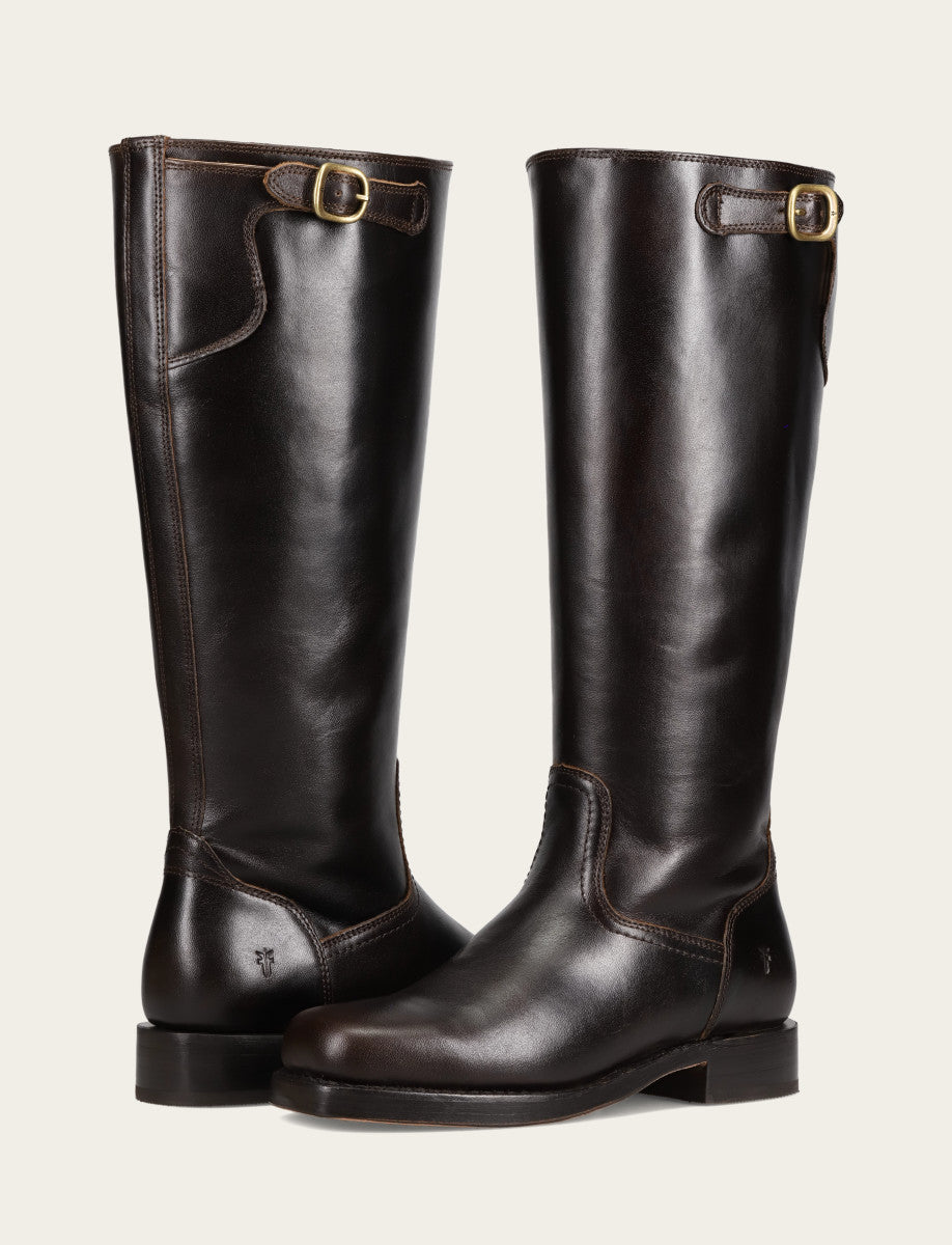 Bourbon Boots|Wide Calf Boots Frye Women's Bourbon Campus Low Heel Tall Riding Wide Calf Boot