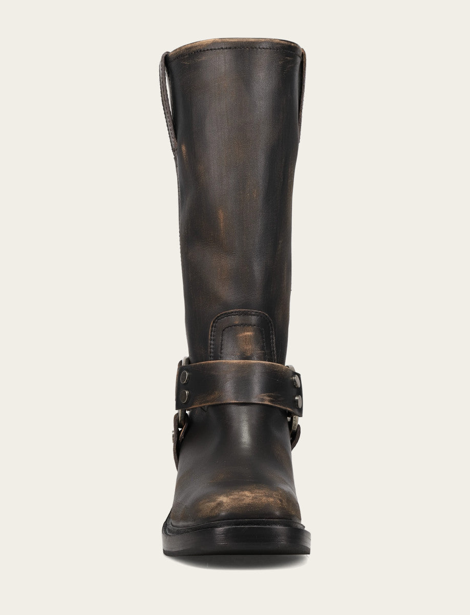 Distressed Black Boots Frye Women's Distressed Black Kate Harness Boot