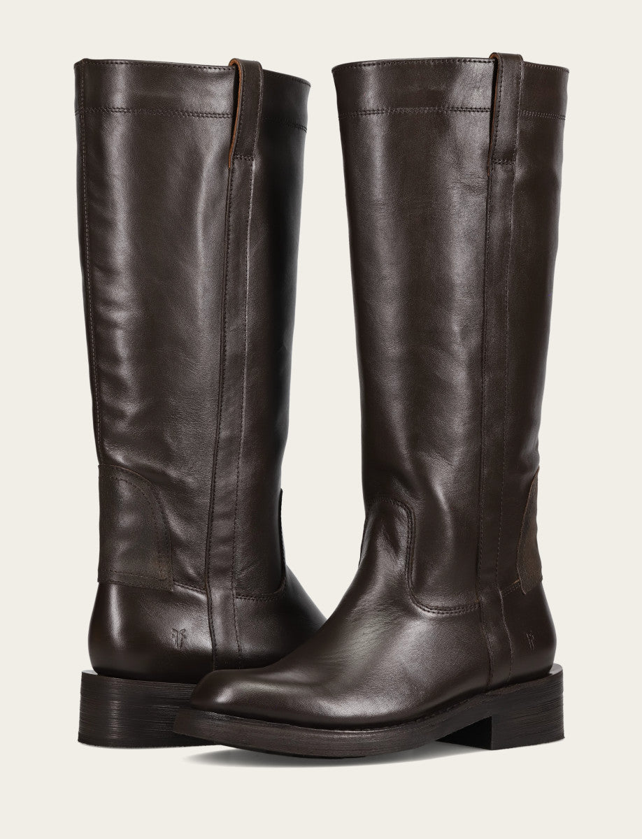 Dark Brown Boots Frye Women's Dark Brown Viv Riding Boot