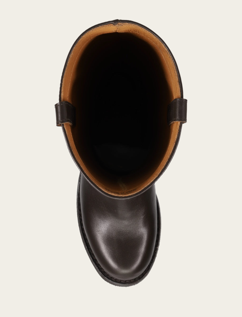 Dark Brown Boots Frye Women's Dark Brown Viv Riding Boot