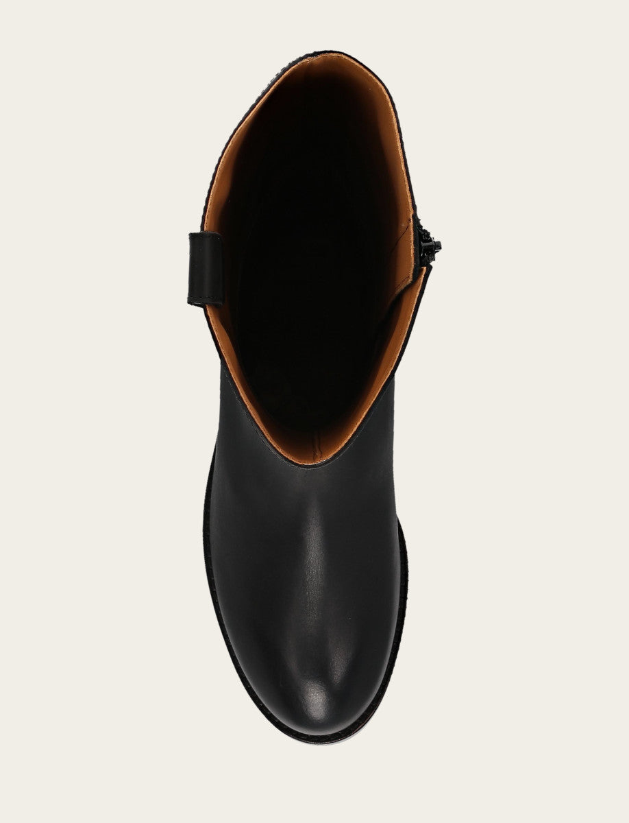 Black Boots|Wide Calf Boots Frye Women's Black Melissa Button Tall Inside Zip Wide Calf Boot