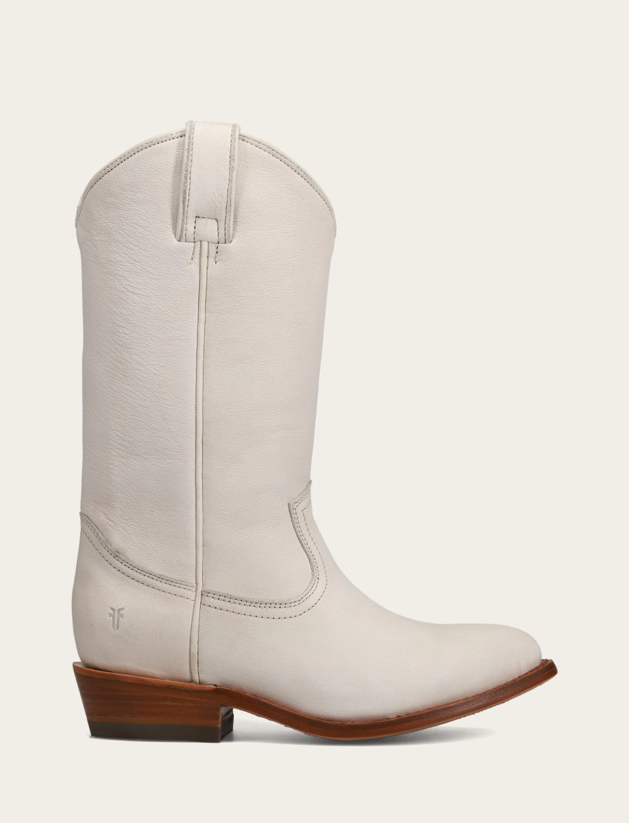 White Boots Frye Billy Pull On Boot