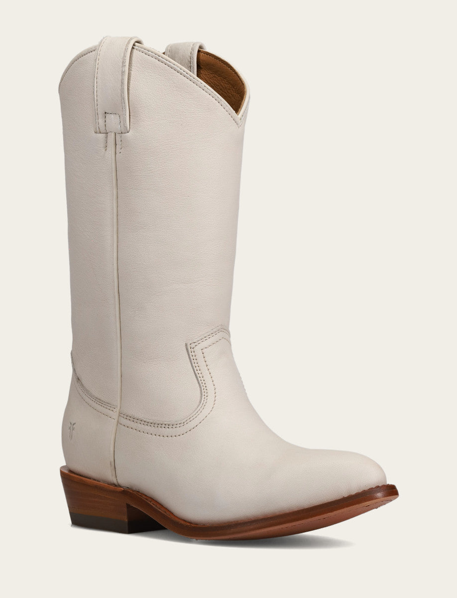 White Boots Frye Billy Pull On Boot