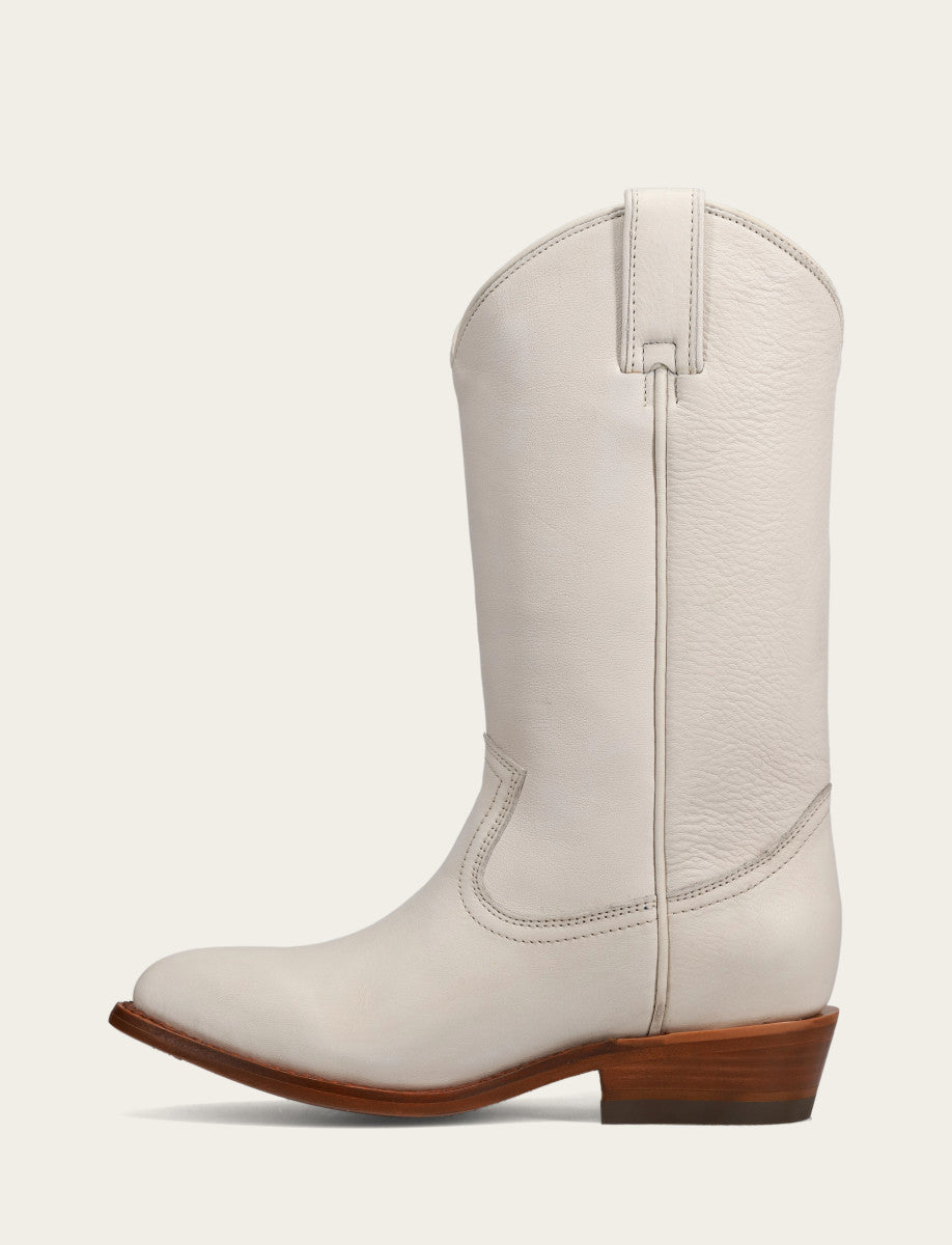 White Boots Frye Billy Pull On Boot