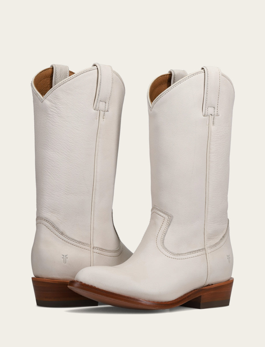 White Boots Frye Billy Pull On Boot