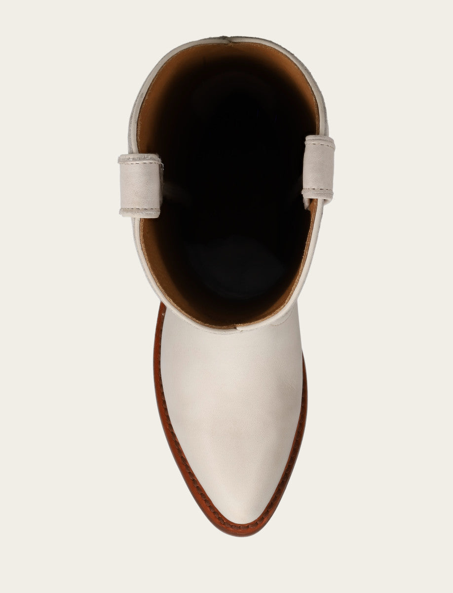 White Boots Frye Billy Pull On Boot