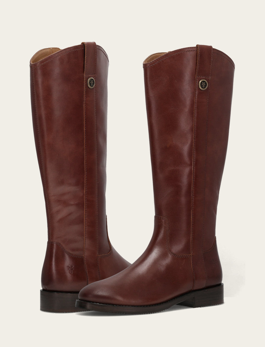 Saddle Boots Frye Women's Saddle Melissa Button Tall Inside Zip Boot