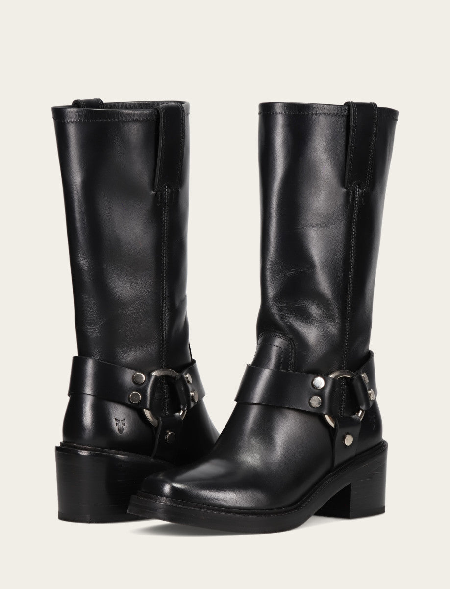 Black Boots Frye Women's Black Kate Harness Boots