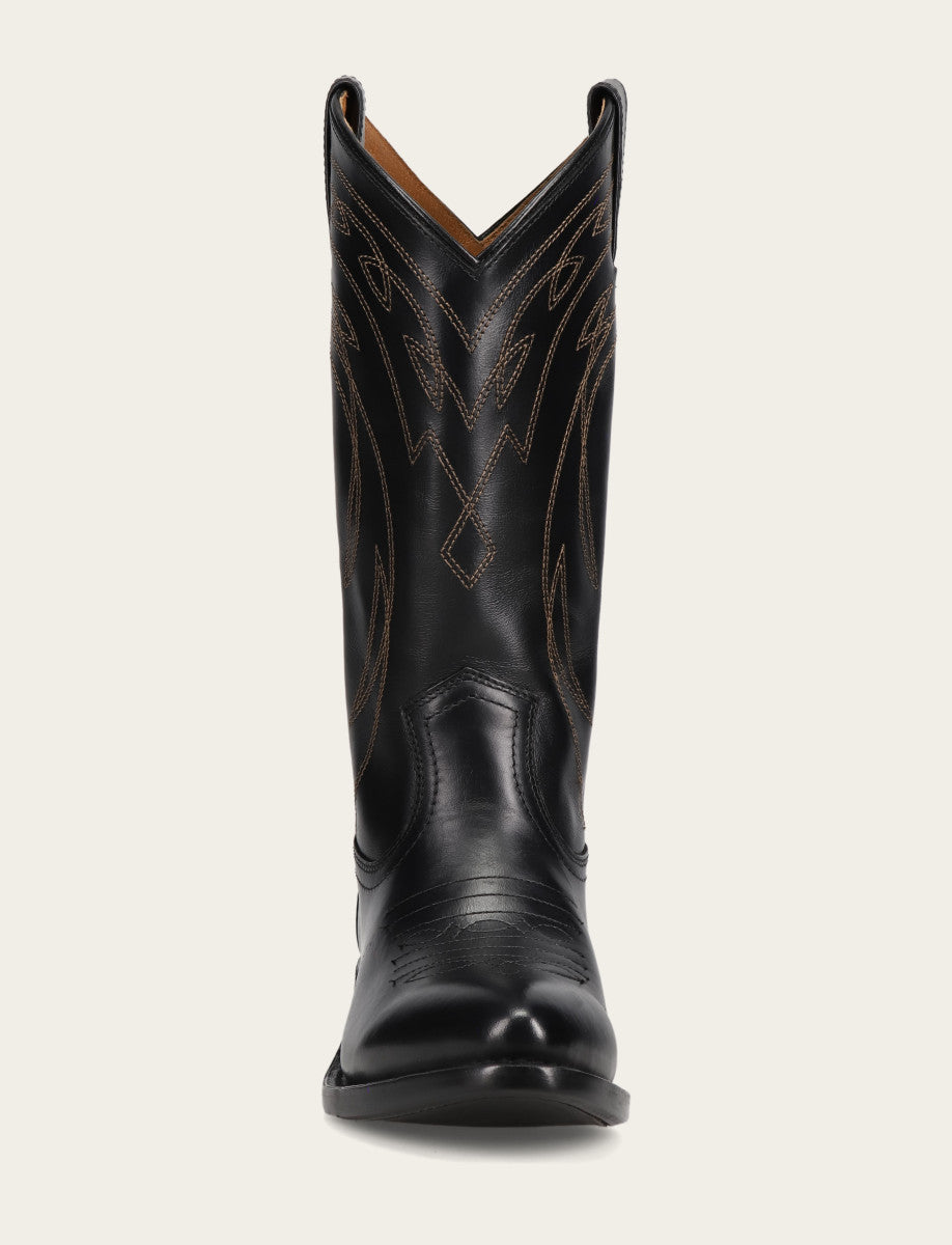 Black Boots Frye Women's Black Billy Pull On Deco Stitch Boots