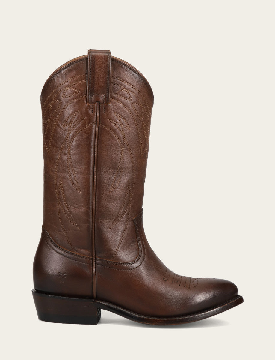 Bourbon Boots Frye Women's Bourbon Billy Pull On Deco Stitch Boots