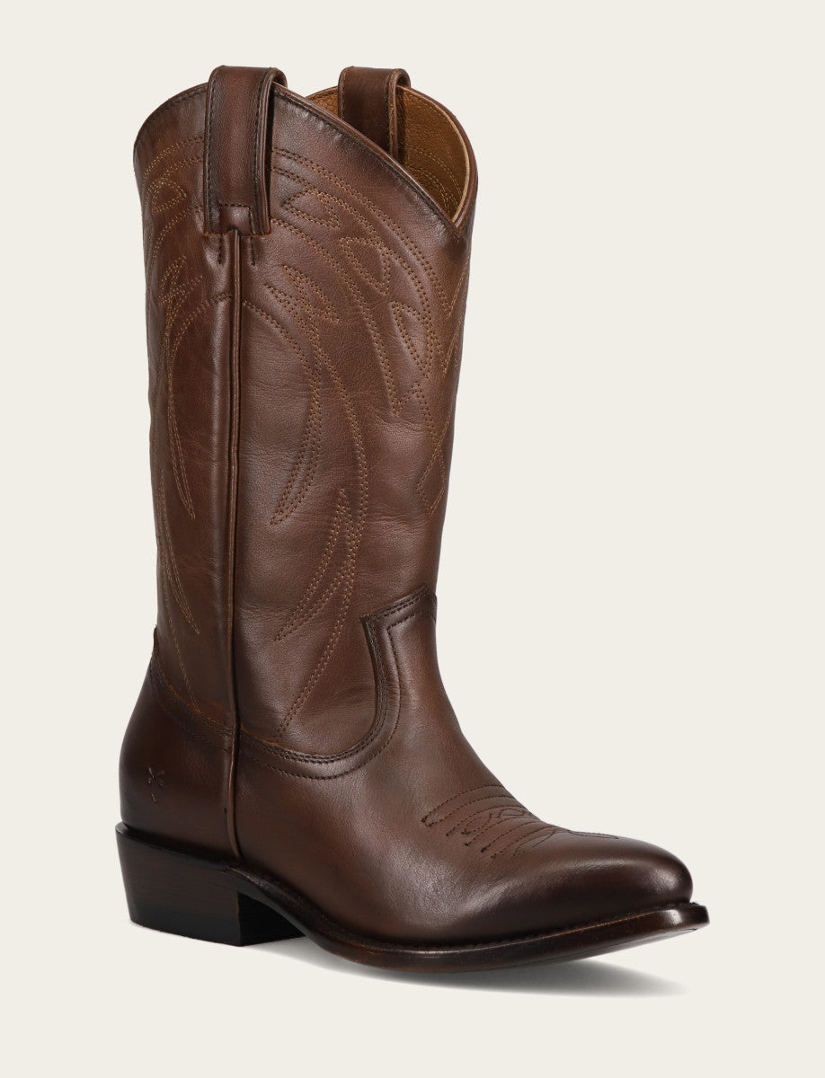 Bourbon Boots Frye Women's Bourbon Billy Pull On Deco Stitch Boots