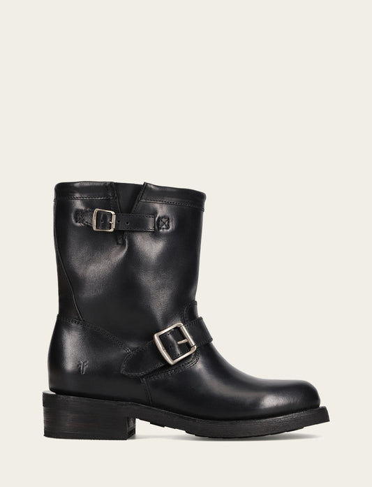 Black Boots Frye Women's Black Viv Short Engineer Boot