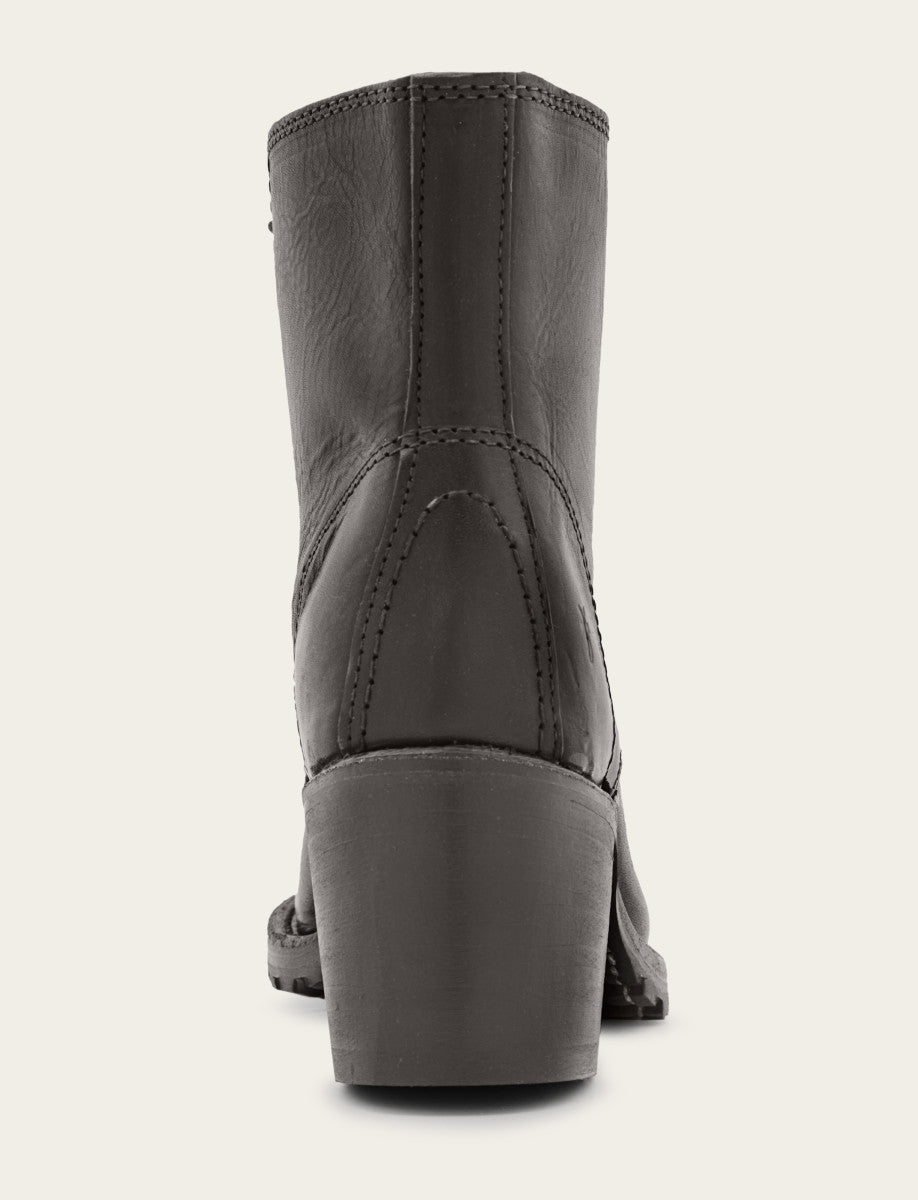 Black Boots Frye Women's Black Sabrina 6G Lace Up Boots