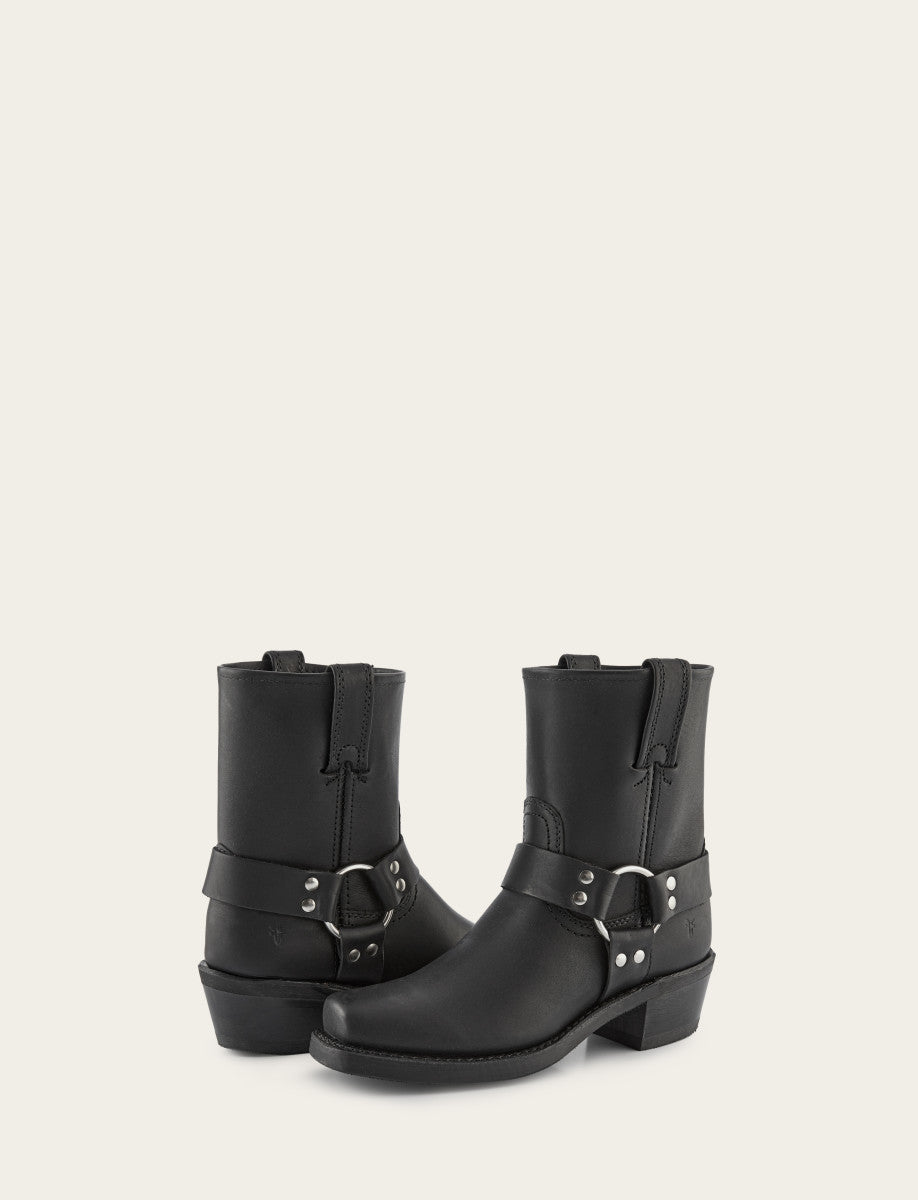 Black Boots Frye Women's Black Harness 8R Boots