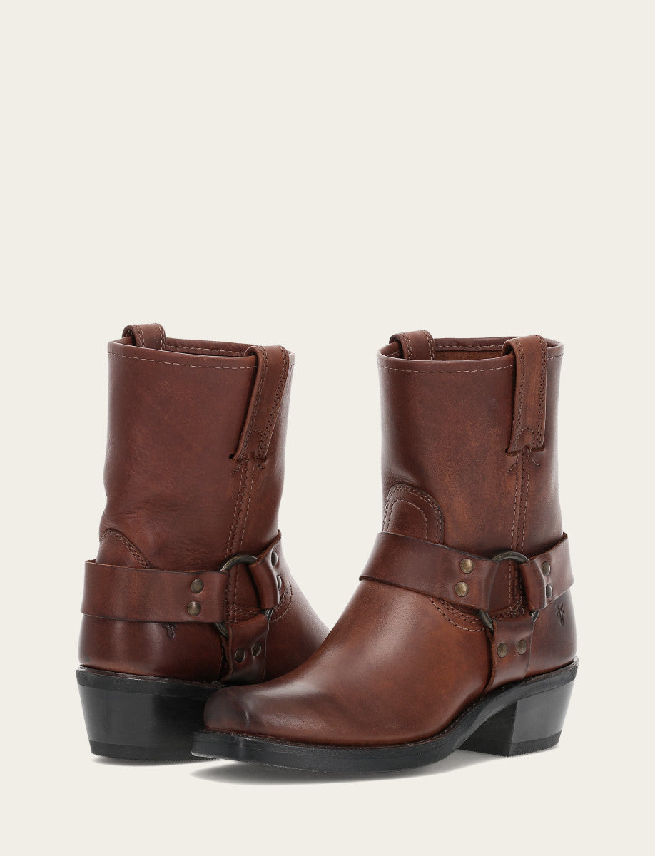 Cognac Boots Frye Women's Cognac Harness 8R Boots