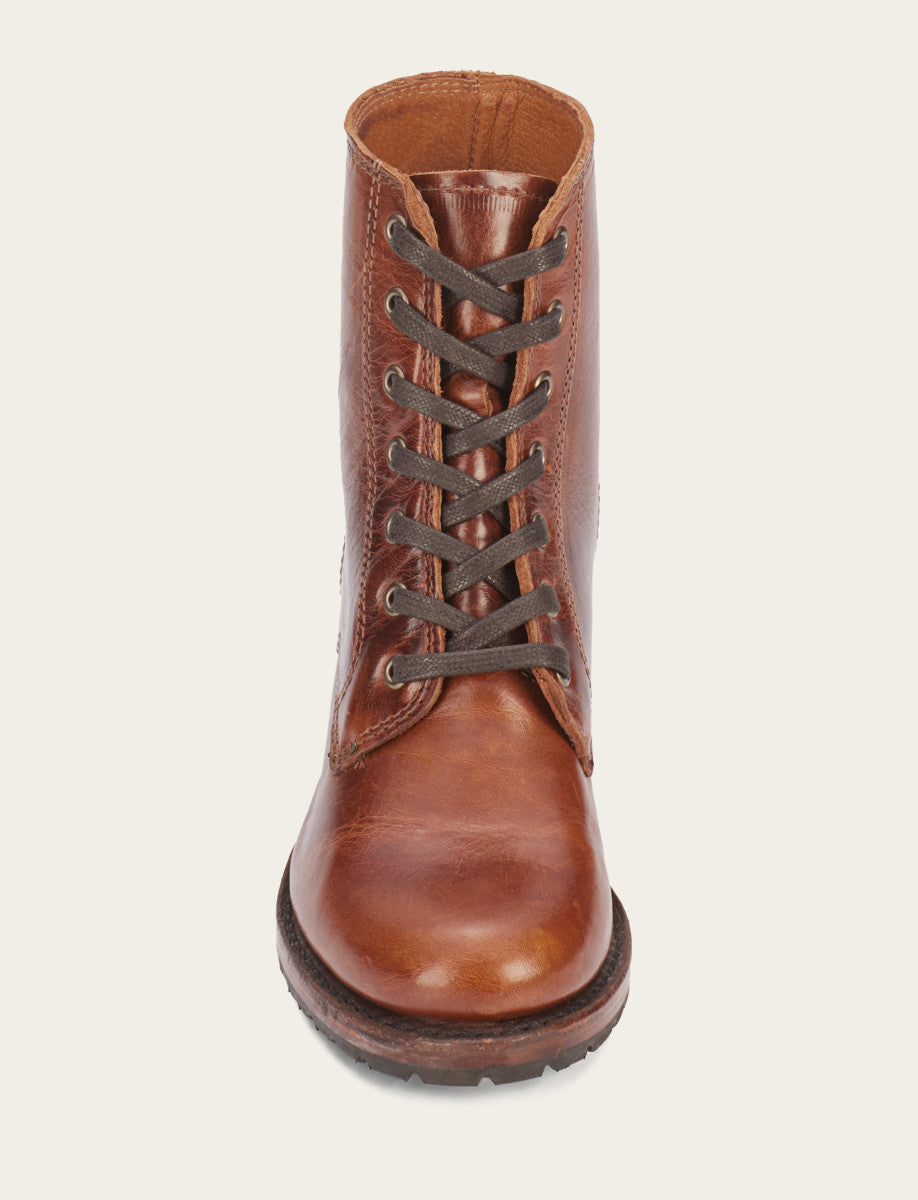 Cognac Boots Frye Women's Cognac Sabrina 6G Lace Up Boots