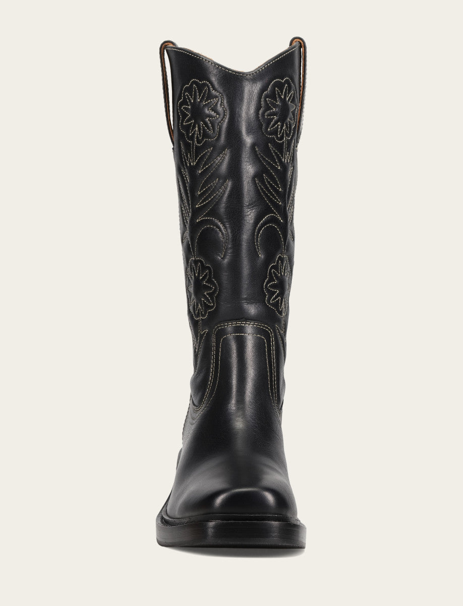 Black Boots Frye Women's Black Kate Deco Stitch Boot