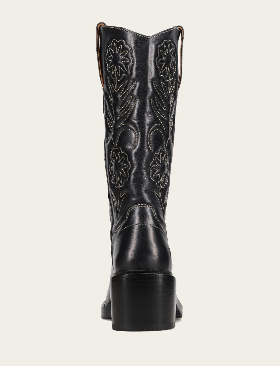 Black Boots Frye Women's Black Kate Deco Stitch Boot