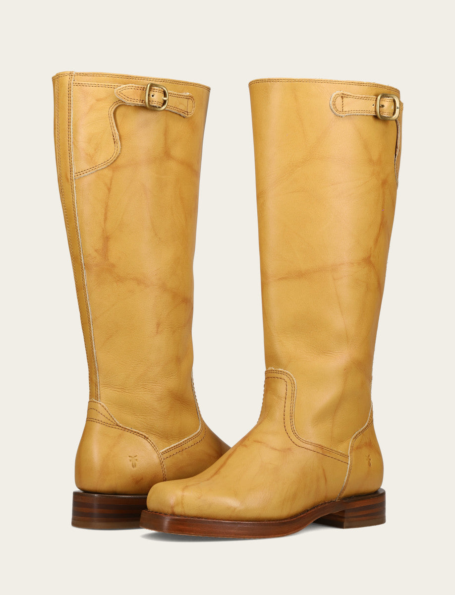 Banana Boots|Wide Calf Boots Frye Women's Banana Campus Low Heel Tall Riding Wide Calf Boot