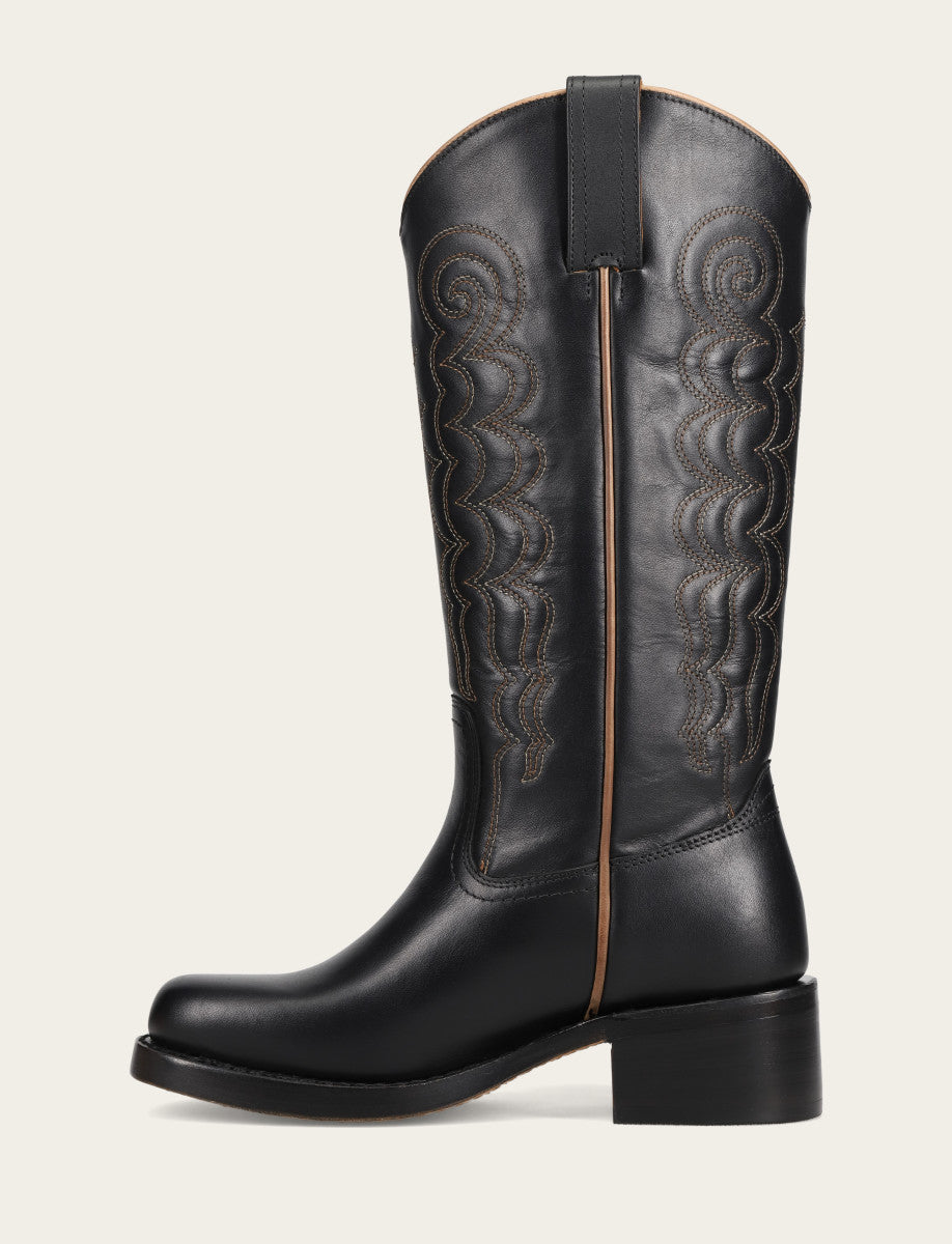 Black Boots Frye Women's Black Campus Deco Stitch Boot