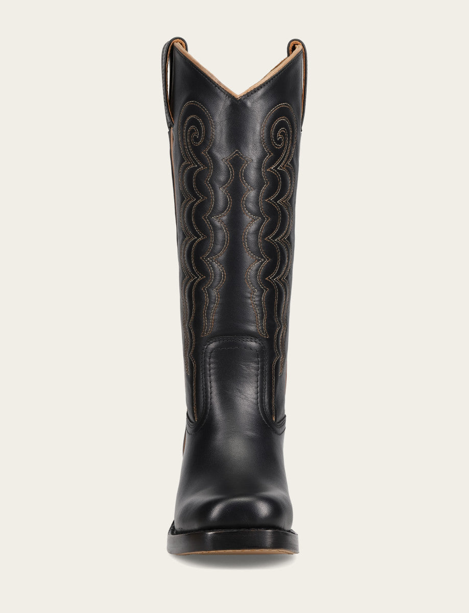 Black Boots Frye Women's Black Campus Deco Stitch Boot