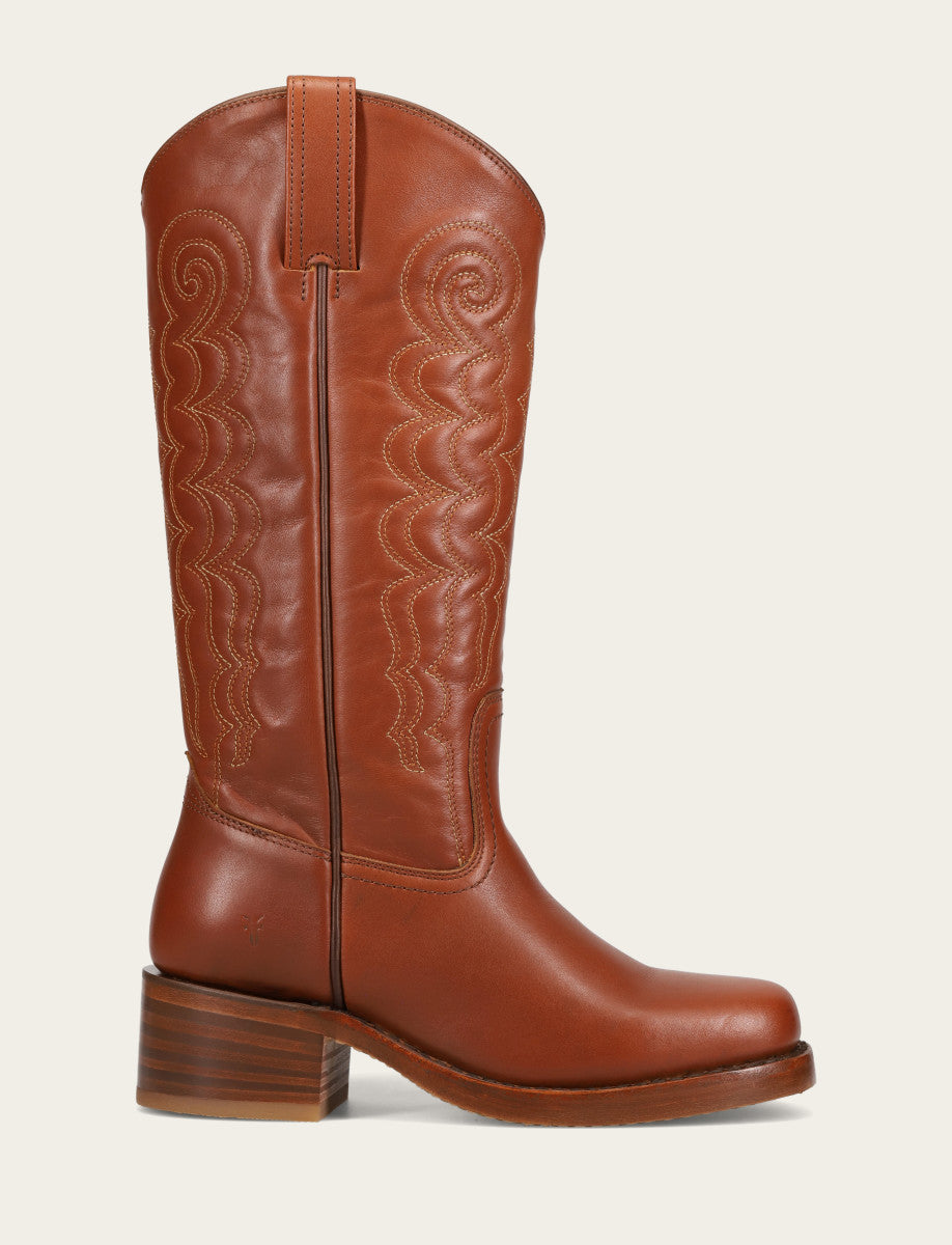 Walnut Boots Frye Women's Walnut Campus Deco Stitch Boot