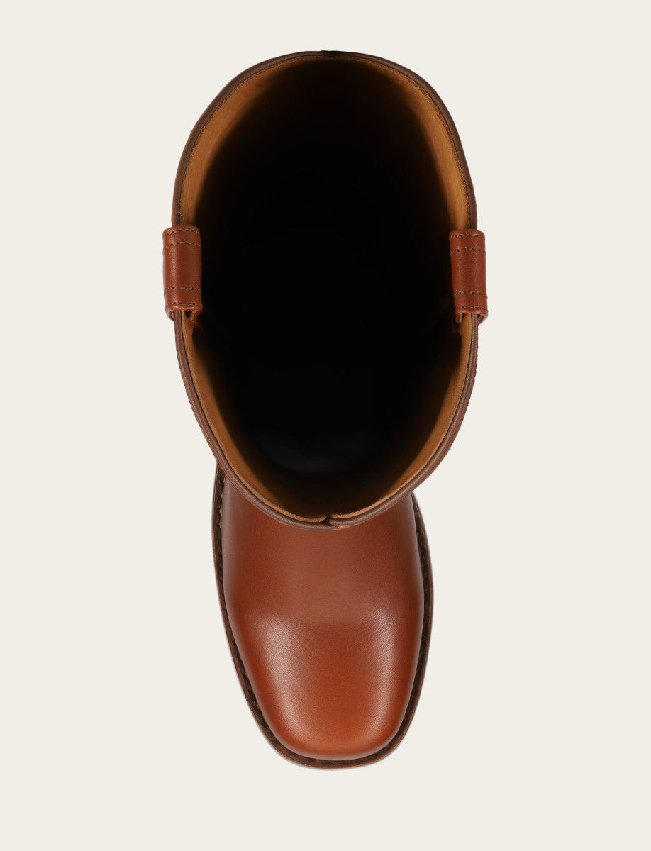 Walnut Boots Frye Women's Walnut Campus Deco Stitch Boot
