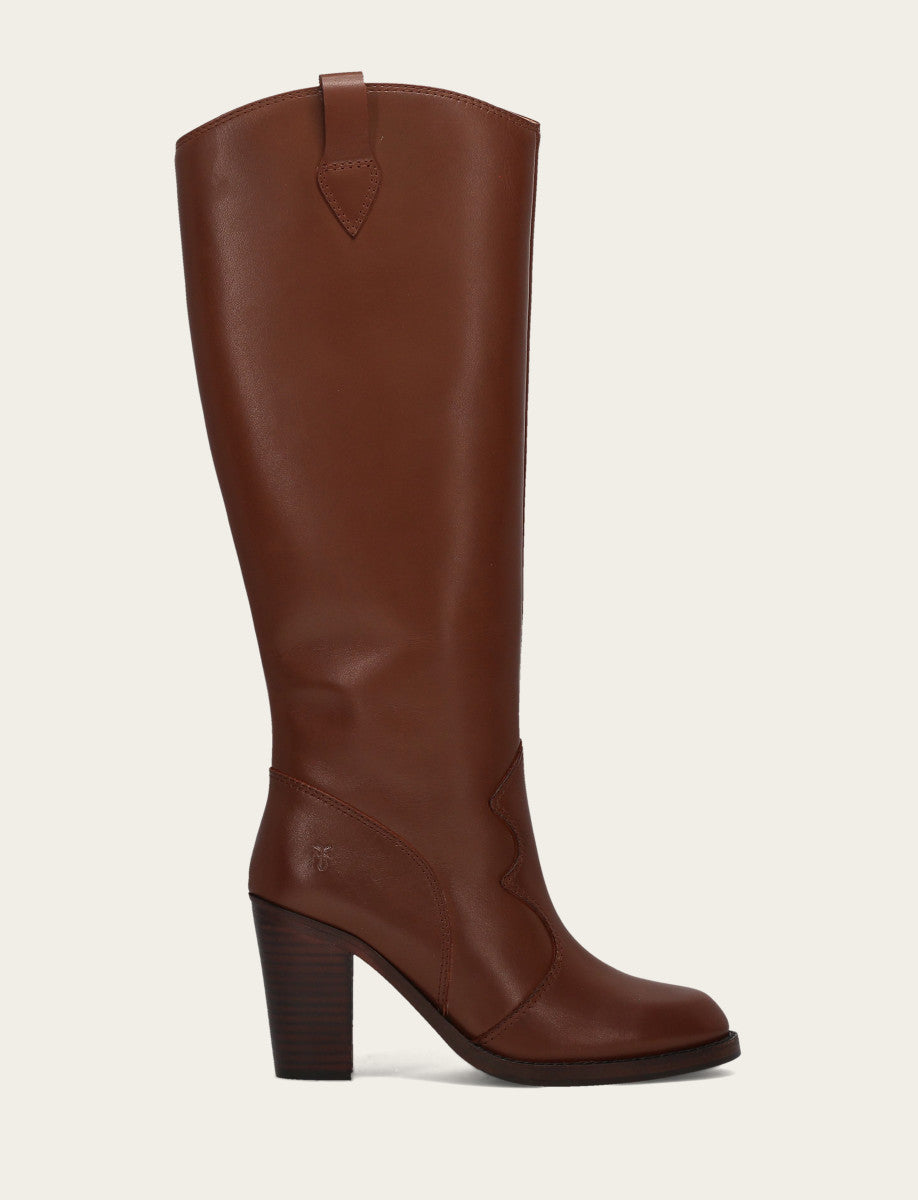 Walnut Boots Frye Women's Walnut Corinne Tall Boot