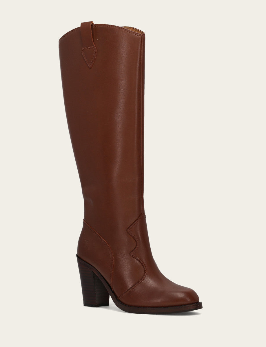 Walnut Boots Frye Women's Walnut Corinne Tall Boot