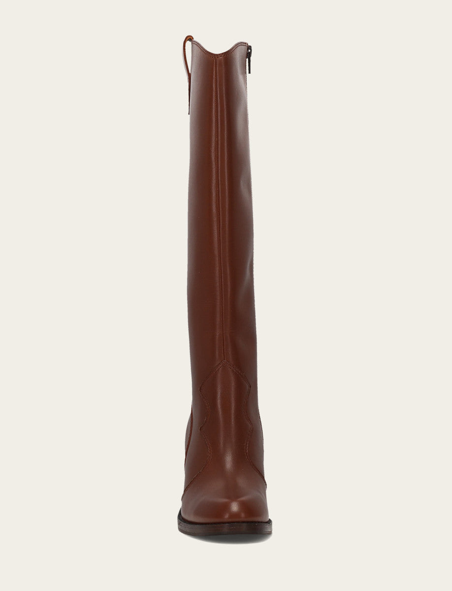 Walnut Boots Frye Women's Walnut Corinne Tall Boot