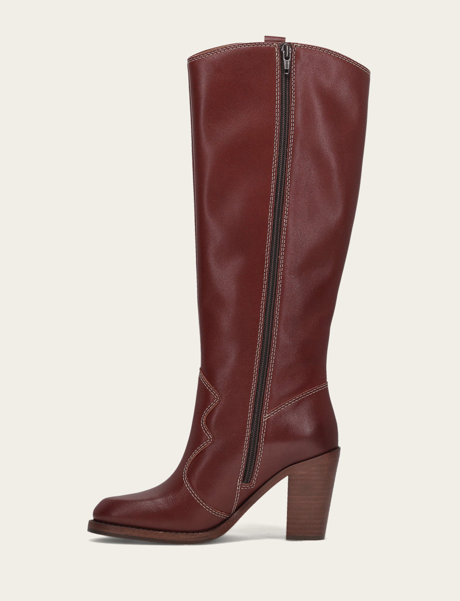 Cranberry Boots Frye Women's Cranberry Corinne Tall Deco Stitch Boot
