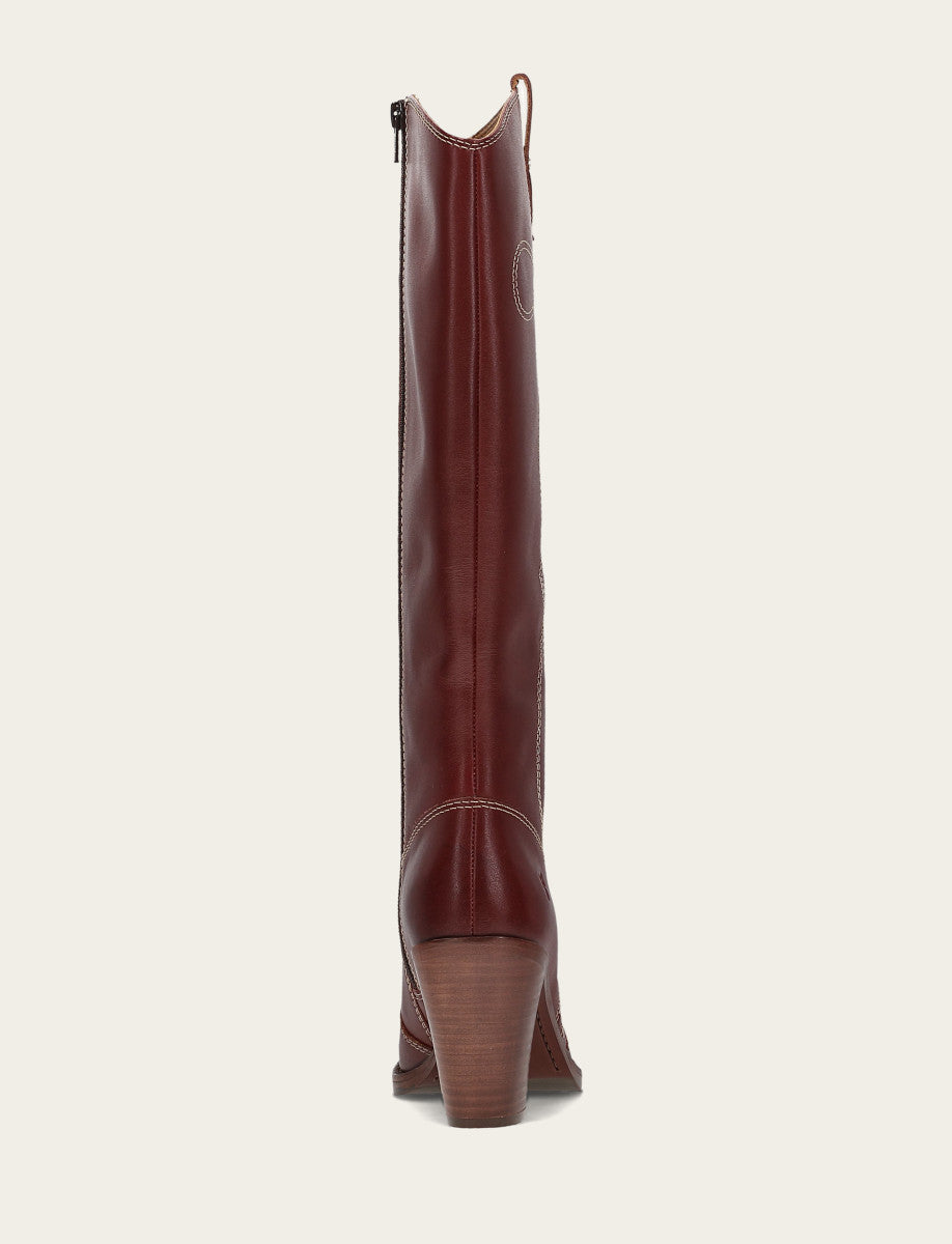 Cranberry Boots Frye Women's Cranberry Corinne Tall Deco Stitch Boot