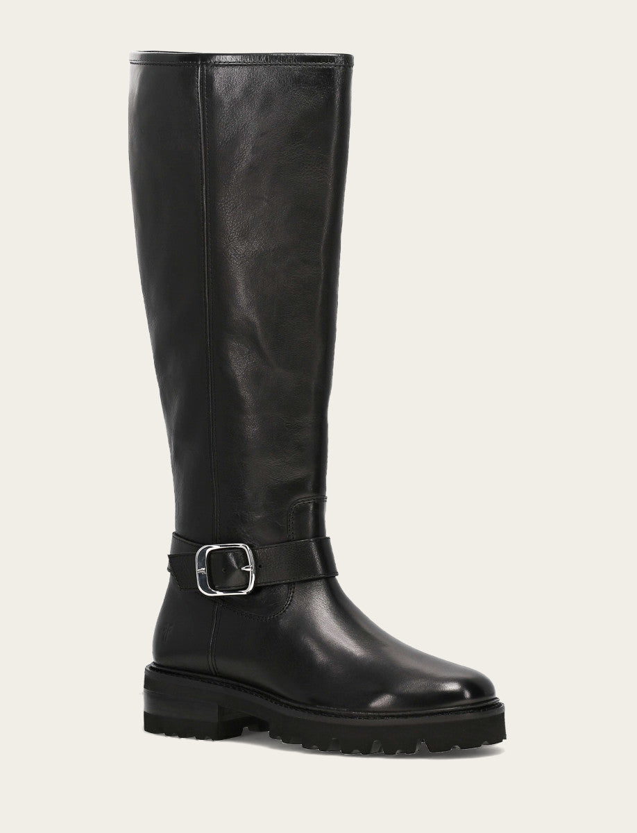 Black Boots Frye Women's Black Olivia Buckle Tall Boot