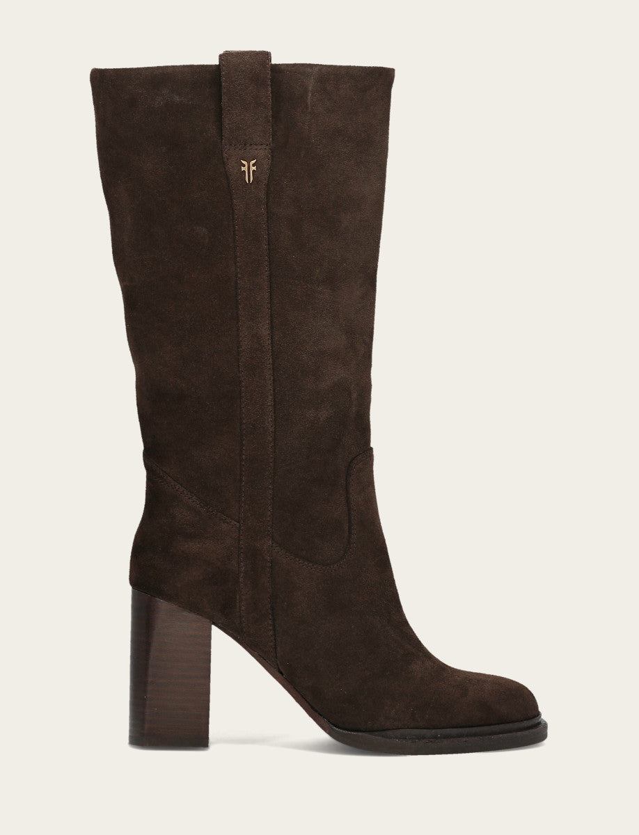 Dark Brown Boots Frye Women's Dark Brown Alex Slouchy Mid Boot