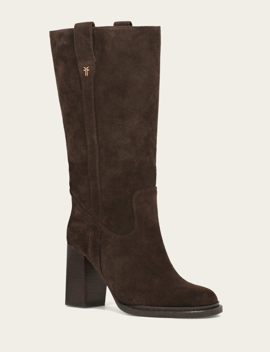 Dark Brown Boots Frye Women's Dark Brown Alex Slouchy Mid Boot