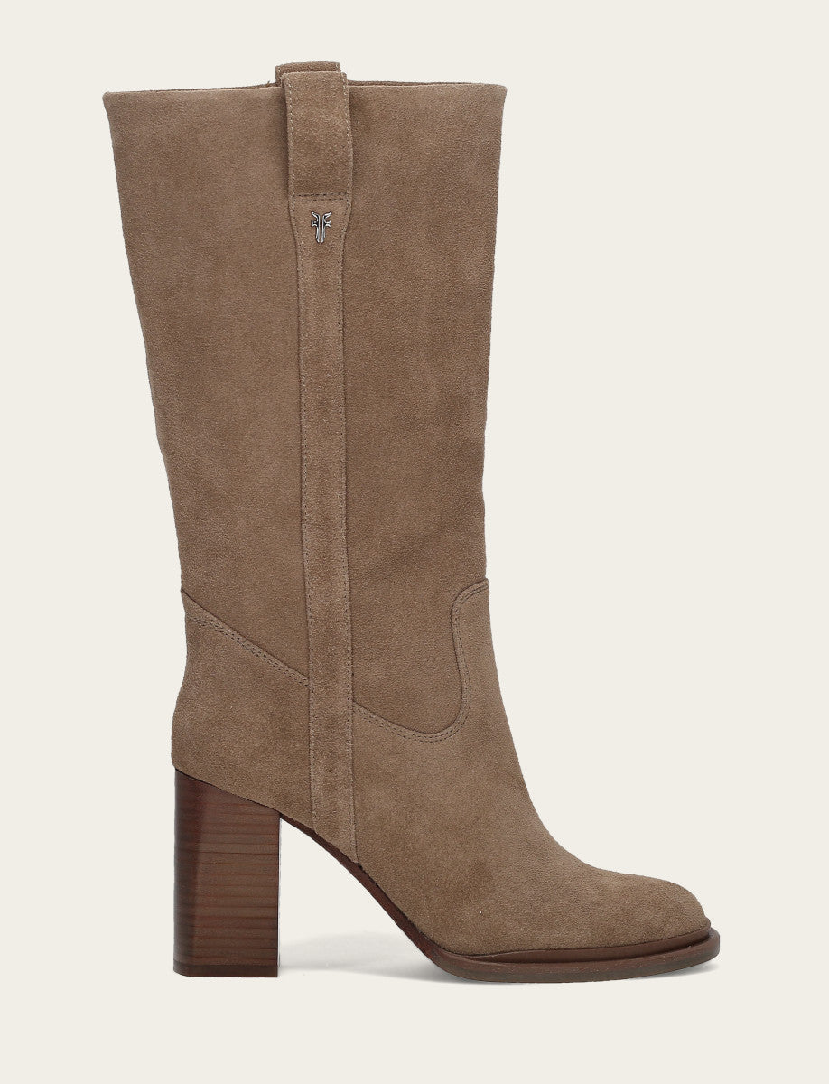 Dark Taupe Boots Frye Women's Dark Taupe Alex Slouchy Mid Boot