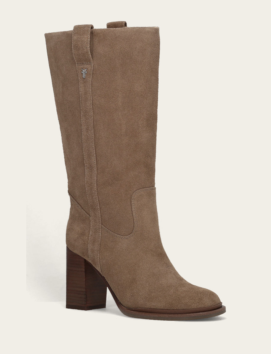 Dark Taupe Boots Frye Women's Dark Taupe Alex Slouchy Mid Boot