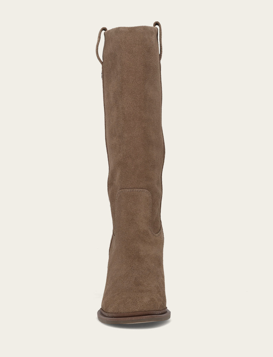Dark Taupe Boots Frye Women's Dark Taupe Alex Slouchy Mid Boot