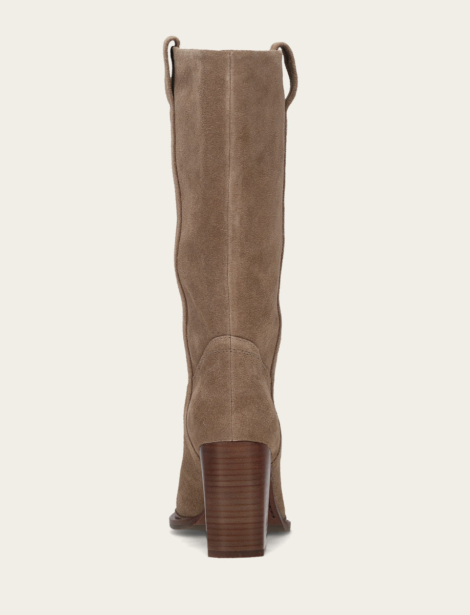 Dark Taupe Boots Frye Women's Dark Taupe Alex Slouchy Mid Boot
