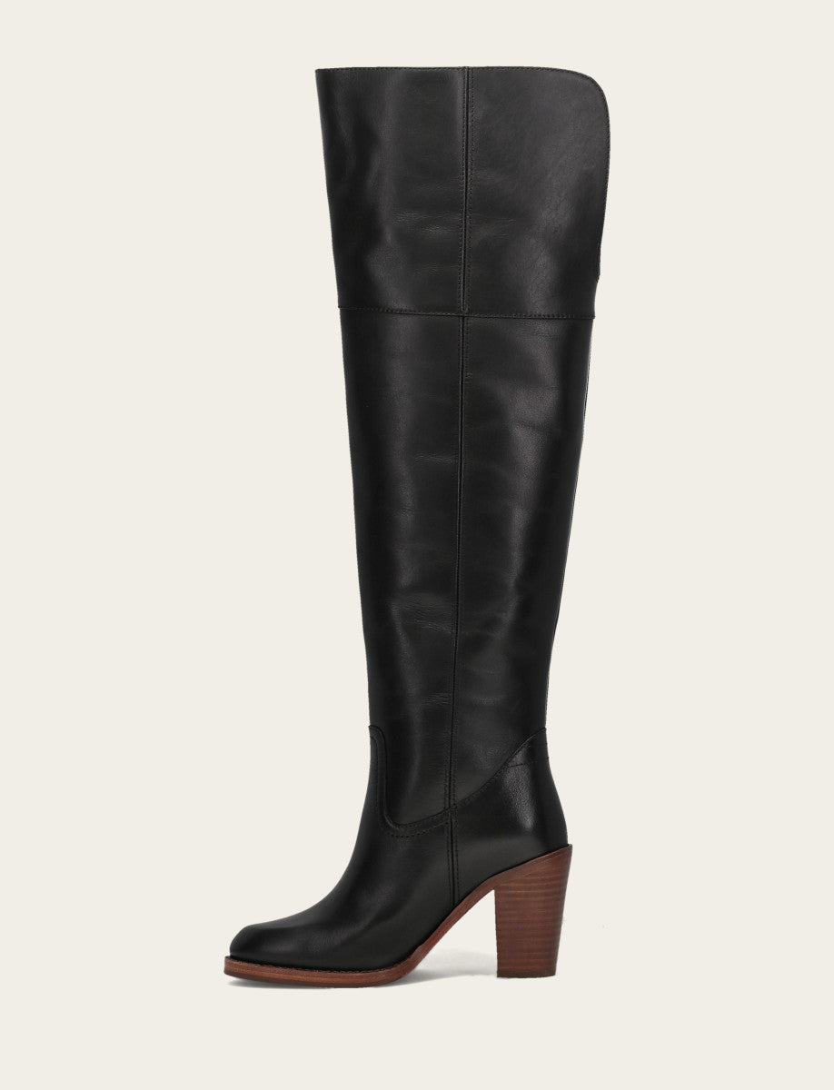 Black Boots Frye Women's Black Corinne Over The Knee Boot