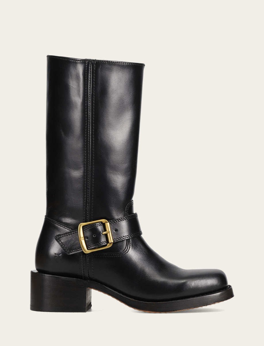 Black Boots Frye Women's Black Campus Buckle Boot