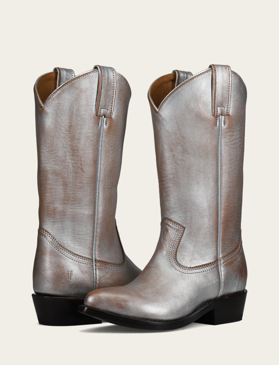 Silver Boots Frye Women's Silver Billy Pull On Boot