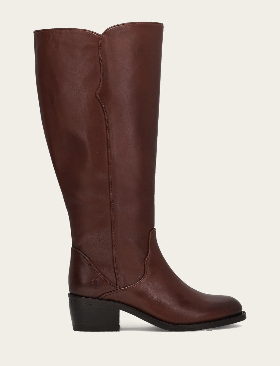 Saddle Boots|Wide Calf Boots Frye Women's Saddle Carson 2 Piping Tall Wide Calf Boot
