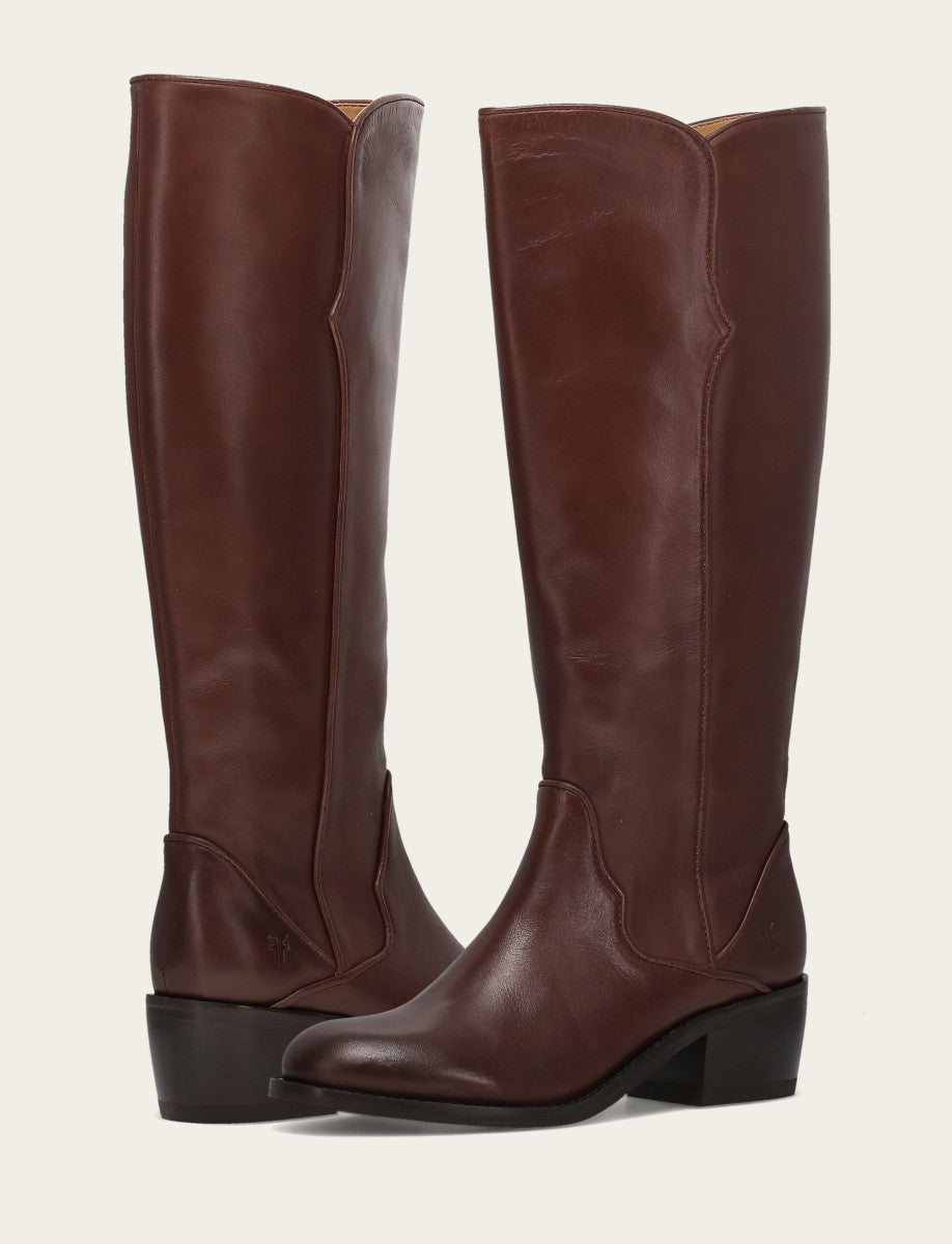 Saddle Boots Frye Women's Saddle Carson 2 Piping Tall Boot