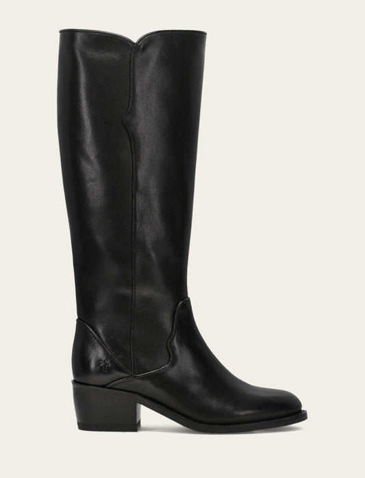 Black Boots Frye Women's Black Carson 2 Piping Tall Boot