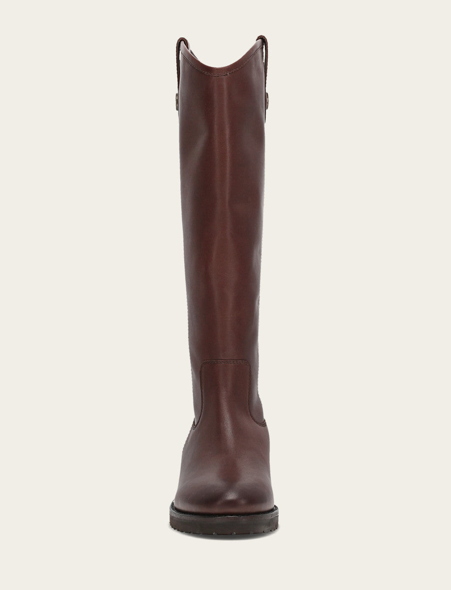 Brown Boots|Wide Calf Boots Frye Women's Brown Melissa Lug Button Tall Wide Calf Boot