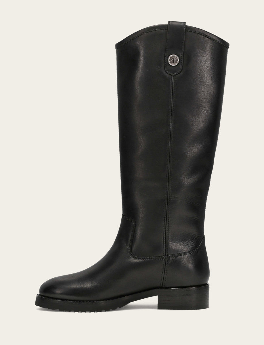 Black Boots|Wide Calf Boots Frye Women’s Black Wide Calf Melissa Lug Button Tall Boots | Frye