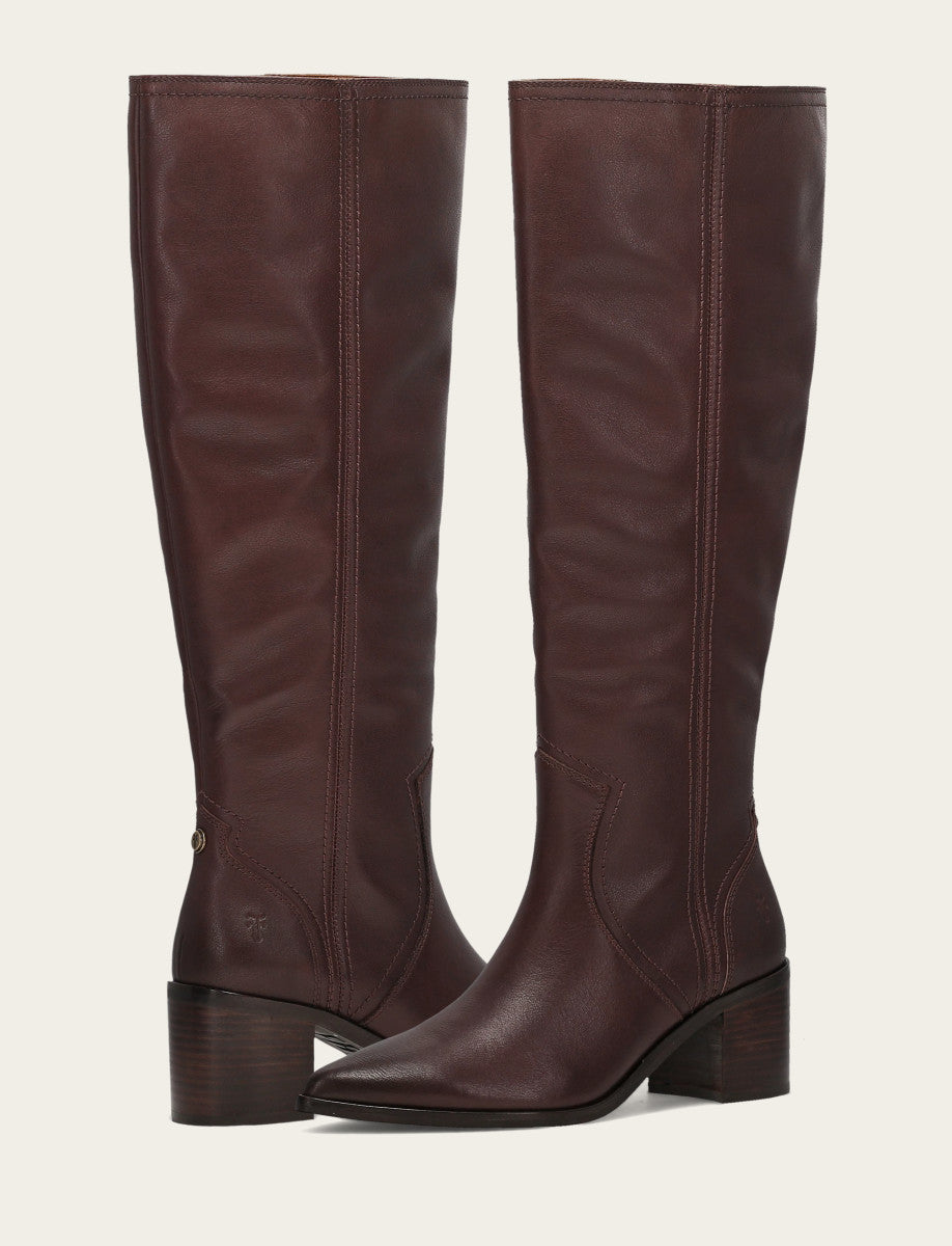 Cocoa Boots|Wide Calf Boots Frye Women's Cocoa Sadie Softy Tall Wide Calf Boot